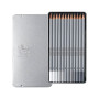 Олівці Winsor Newton Medium Graphite 12 штук металевий пенал