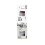 Олівці Winsor Newton Medium Graphite 6 штук металевий пенал