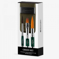 Набор кистей Escoda Green Travel 3шт серия 1273
