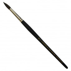 Кисть REMBRANDT серия 114 для акварели белка круглая №10 короткая ручка
