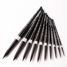 Кисть для акварели 3000S Black Velvet Silver Brush