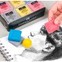Гумка клячка сіра Faber-Castell у пластиковому чохлі, 127220