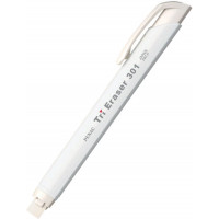 Ластик Penac Tri Eraser ET0401-01 білий у пластиковому тримачі