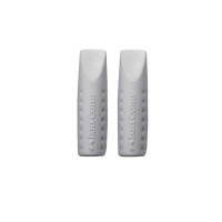 Ластик-ковпачок Faber-Castell Grip 2001 сірий 2 штуки -187000