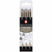Набор линеров Pigma Micron 3 штуки Черные, Sakura
