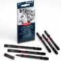 Набір лінерів Line Maker 6шт чорні Derwent