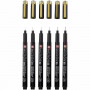 Набір лінерів Pigma Micron Black&Gold 6 шт лімітована колекція, Sakura