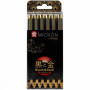 Набір лінерів Pigma Micron Black&Gold 6 шт лімітована колекція, Sakura