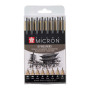 Набір лінерів PIGMA Micron 8 штук Чорні, Sakura