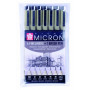 Набір лінерів PIGMA Micron 6шт+PIGMA BRUSH В ПОДАРУНОК Sakura