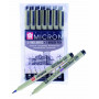 Набір лінерів PIGMA Micron 6шт+PIGMA BRUSH В ПОДАРУНОК Sakura