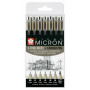 Набір лінерів PIGMA Micron 6шт+PIGMA BRUSH В ПОДАРУНОК Sakura