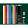 Подарункові олівці Faber-Castell Polychromos 17 кольорів з аксесуарами