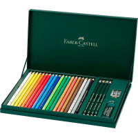 Подарочные карандаши Faber-Castell Polychromos 20 цветов с аксессуарами 