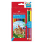 Набор 12 цветных карандаша Замок и подарок Faber-Castell, 110312