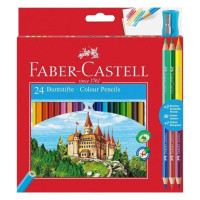 Набор 24 цветных карандаша Замок и подарок Faber-Castell, 110324