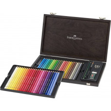 Карандаши акварельные Faber-Castell Albrecht Dürer 48 штук с аксессуарами в деревянном пенале, 117506