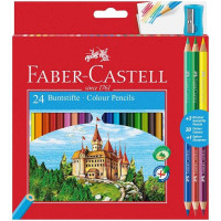 Набір 24 кольорові олівці Замок і подарунок Faber-Castell, 110324