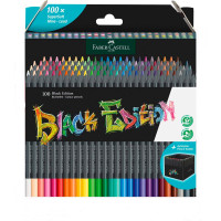 Набір 100 кольорових олівців Black Edition, Faber-Castell