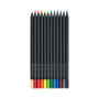 Набір 12 кольорових олівців Black Edition у пеналі, Faber-Castell