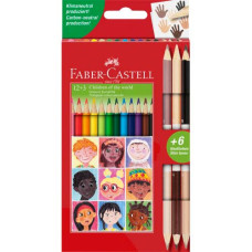 Набор 12 цветных карандашей Children и 3 в подарок, Faber-Castell
