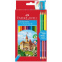 Набір 12 кольорових олівців Замок і подарунок Faber-Castell, 110312