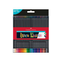 Набір 24 кольорових олівців Black Edition, Faber-Castell