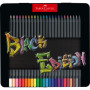 Набір 24 кольорових олівців Black Edition у пеналі, Faber-Castell
