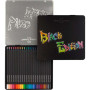 Набір 24 кольорових олівців Black Edition у пеналі, Faber-Castell