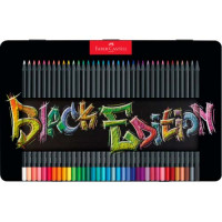 Набір 36 кольорових олівців Black Edition у пеналі, Faber-Castell