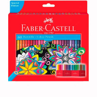 Набір 60 кольорових олівців Eco підставка Faber-Castell, 111260
