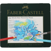 Набір акварельних олівців Faber-Castell 24 кольори металева коробка, 117524