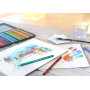 Набір акварельних олівців Faber-Castell 60 кольорів металева коробка 117560