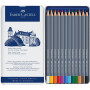 Набір акварельних олівців Faber-Castell Goldfaber Aqua 12 кольорів
