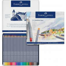 Набір акварельних олівців Faber-Castell Goldfaber Aqua 24 кольори