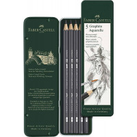 Набір олівців Graphite Aquarelle HB-8B 5 штук Faber-Castell, 117805