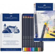 Набор цветных карандашей 12 цветов Goldfaber метал.коробка 114712 FABER-CASTELL