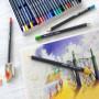 Набір кольорових олівців FABER-CASTELL 24 кольори Goldfaber металева коробка 114724