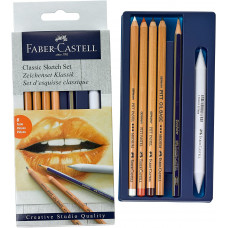 Набор для рисунка Faber-Castell Classic Sketch Set, 6 предметов, 114004