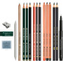 Набір Faber-Castell Pitt Monochrome Discovery Set 17 предметів, 112925