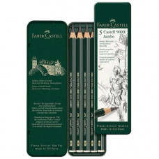 Набір олівців Faber-Castell Jumbo 5 штук НВ-8В у пеналі, 119305