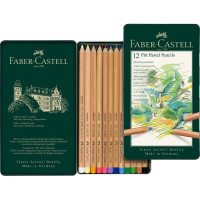 Набір пастельних олівців PITT PASTELL 12 кольорів метал.коробка 112112 FABER-CASTELL