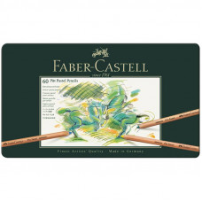 Набор пастельных карандашей PITT PASTELL 60 цветов метал.коробка 112160 FABER-CASTELL 