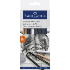 Набор угля Sketch 7 предметов, Faber-Castell