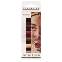 Набір сухої пастелі Dark Skin Tones 6 половинок, Sennelier