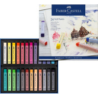 Пастель м'яка суха Faber-Castell 24 кольори, 70мм, Creative Studio