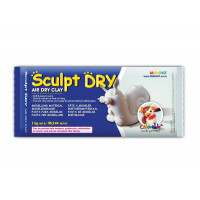 Масса для моделирования белая самозастывающая 1кг ''Sculpt Dry'' MUNGYO