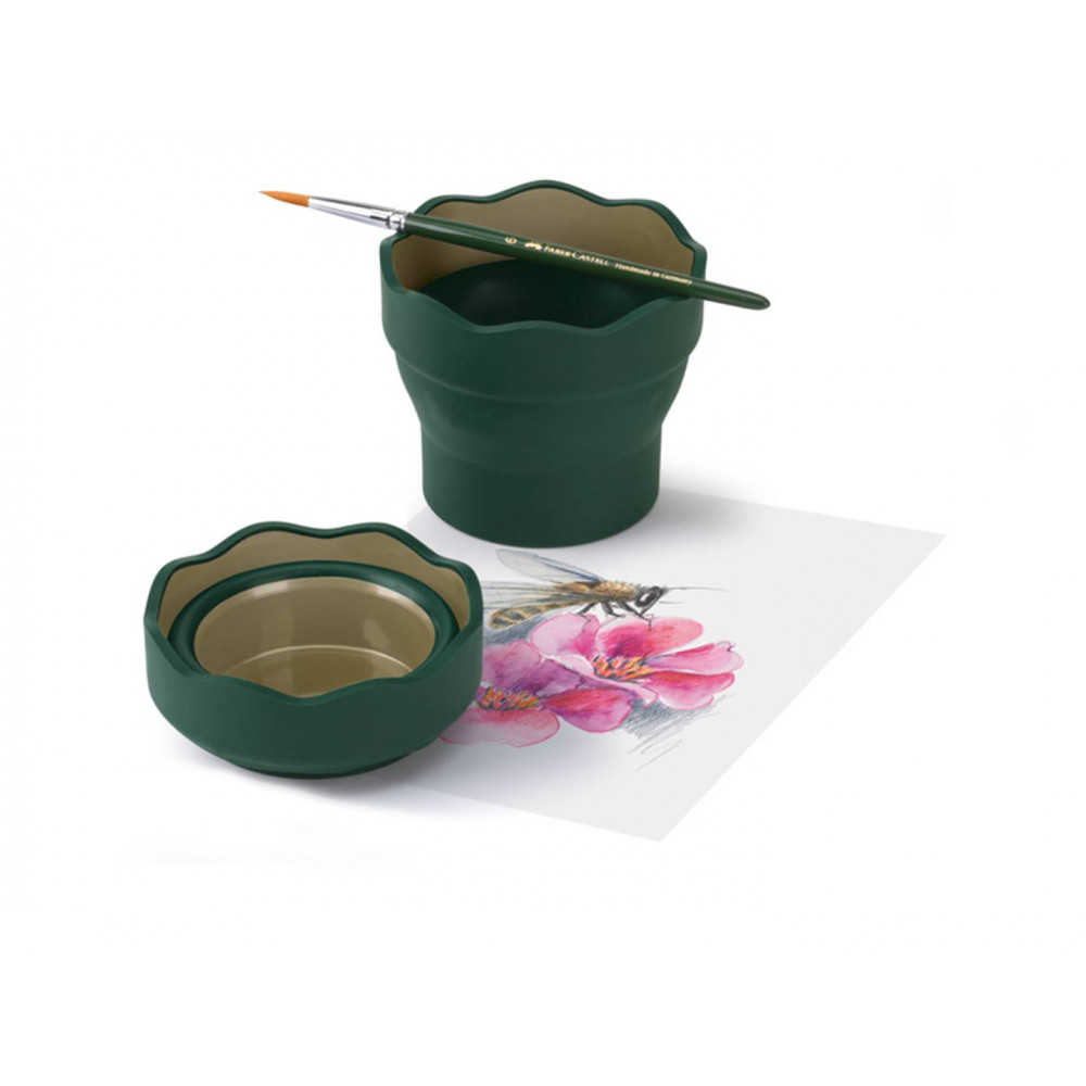 Стаканчик для води складний Faber-Castell Clic&Go зелений 181520