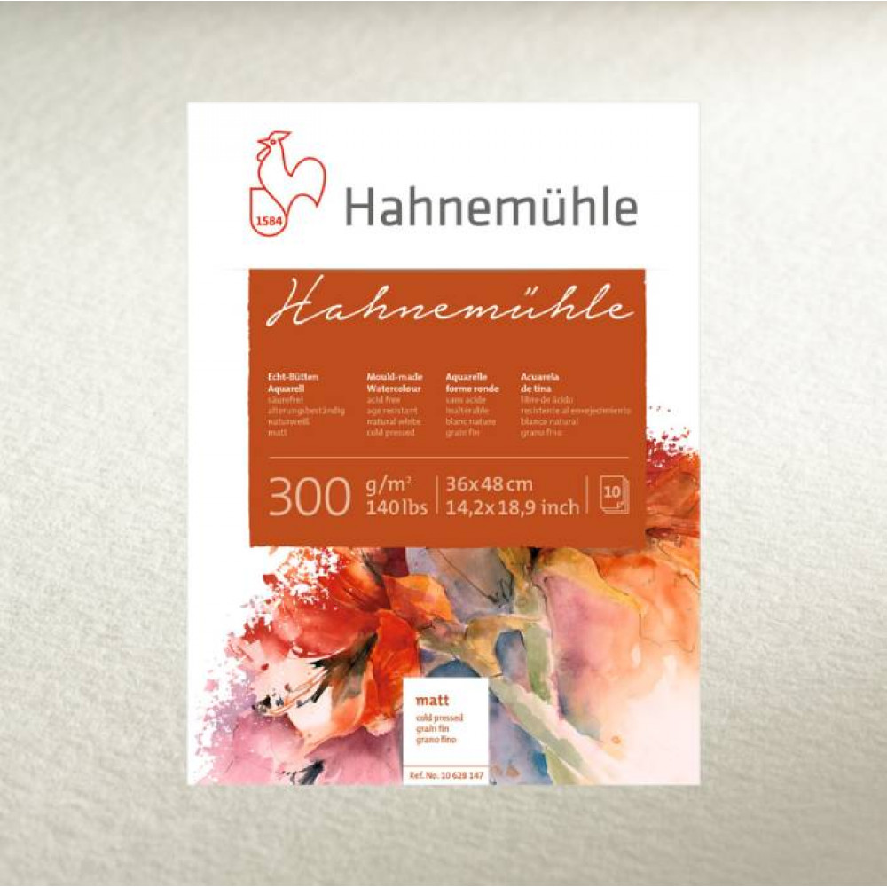 Склейка акварельна Hahnemuhle 300г/м2 Cold pressed 24 х 32 см, 10 аркушів