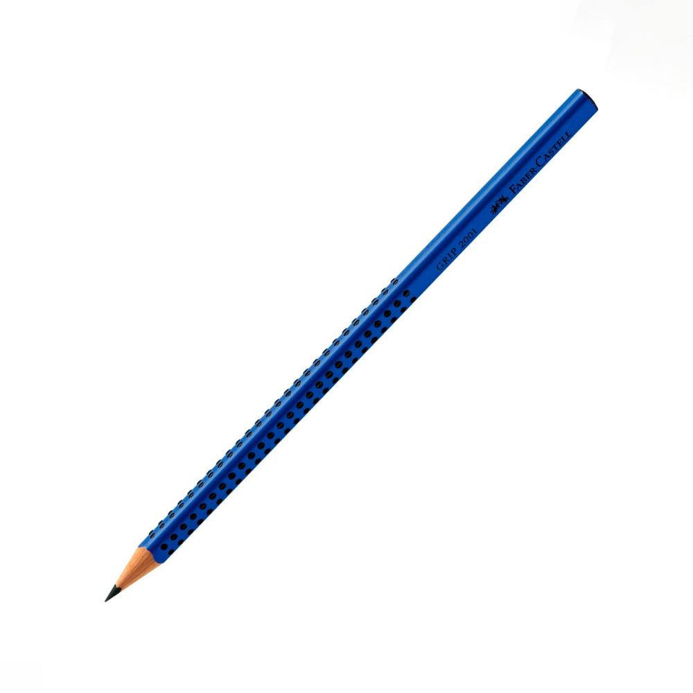 Карандаш B чернографитный Grip 2001 синий 517051, Faber-Castell